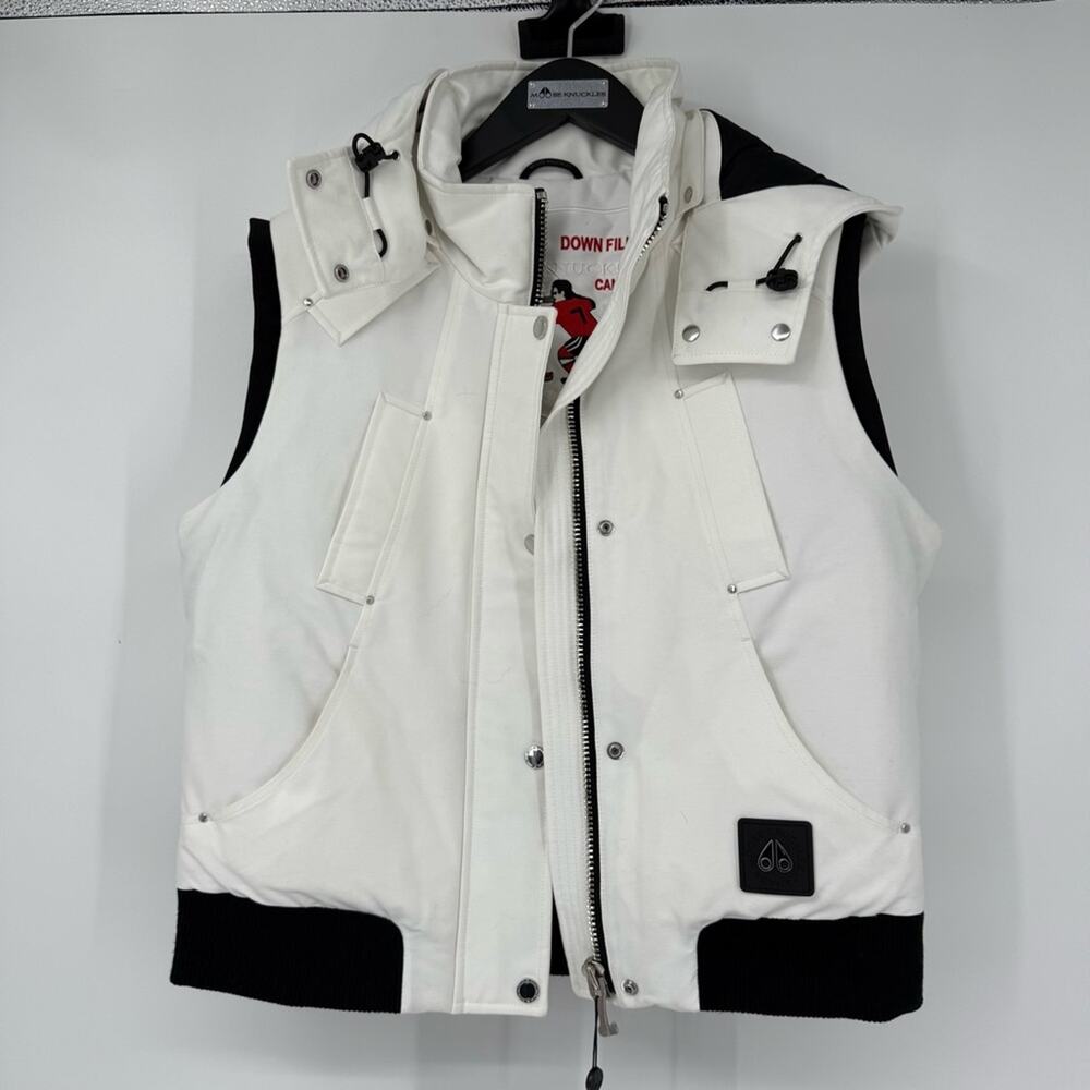 Moose Knuckles Liberty White Down-Filled Vest NWT Size S